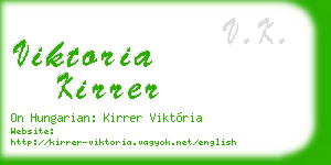 viktoria kirrer business card